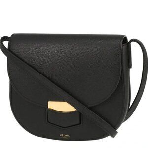 Céline Small Black Trotteur Crossbody Bag